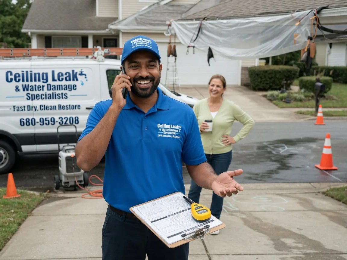 Ceiling Leak Cleanup Vici, OK FAQs